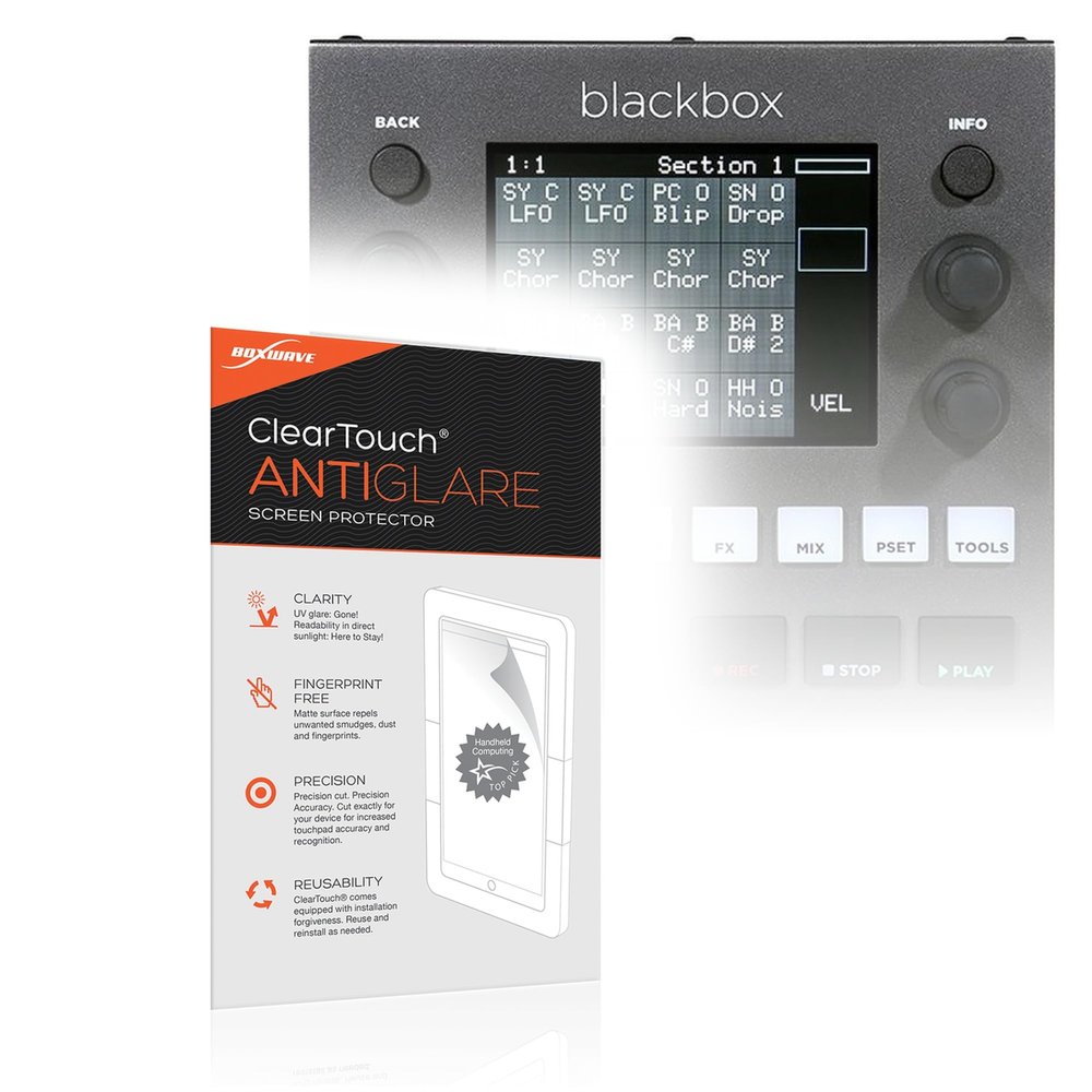 BoxWave Screen Protector Compatible with 1010music Blackbox - ClearTouch Anti-Glare (2-Pack), Anti-Fingerprint Matte Film Skin