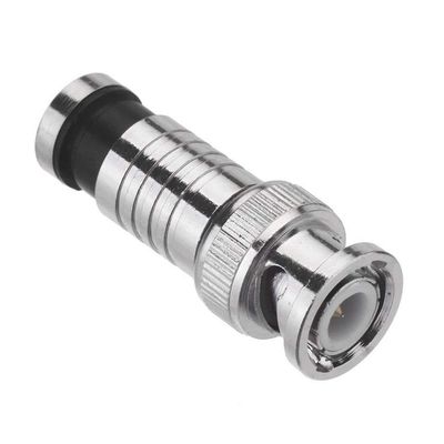 Davitu Electrical Equipments Supplies - 10 pcs BNC Compression Connector for Coax RG59 Cable CCTV Cameras