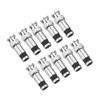 Davitu Electrical Equipments Supplies - 10 pcs BNC Compression Connector for Coax RG59 Cable CCTV Cameras view 3