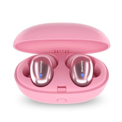 1MORE Stylish True Wireless in-Ear Headphones - Bluetooth - 6.5 Hours of Battery - 15-Minute Quick Charge for 3 Hours of Use  Portable Charging Headphone Case Included - Pink (Renewed)