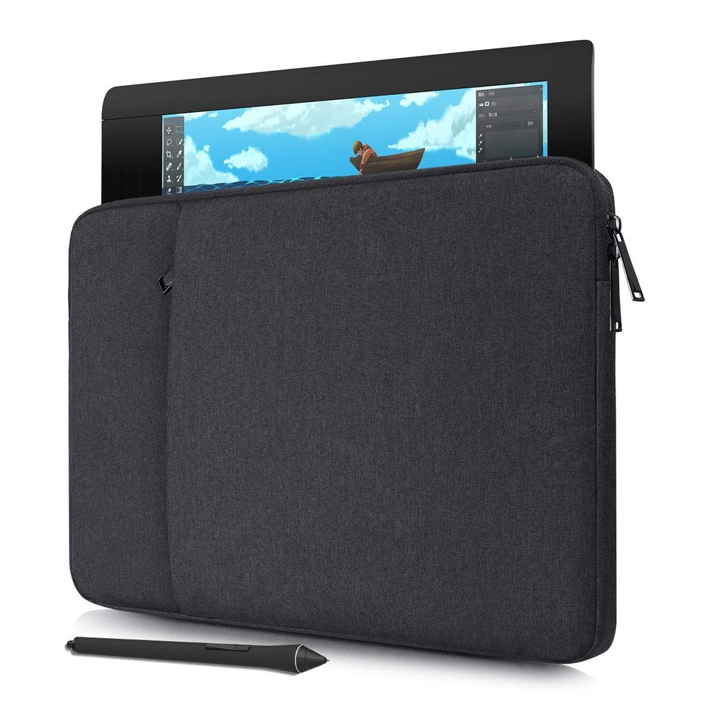 Portable Drawing Tablet Case for Wacom Cintiq 16/ Cintiq Pro 16/Intuos Large PTH860, Huion KAMVAS Pro 16, Wacom Carrying Bag Protective Sleeve(Black) 1