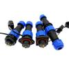 Davitu Electrical Equipments Supplies - Waterproof connector SP16 IP68 cable connector plug & socket Male and Female 2 3 4 5 6 7 9 Pin - (Color: Docking, Pins: 4P) view 1