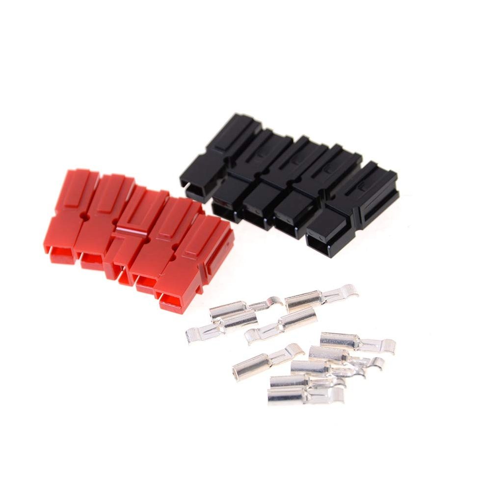 Davitu Electrical Equipments Supplies - 5pair=10pcs Connectors Power pole 45 Amp Pole Red +Black ideal for DC Power 2 Colors