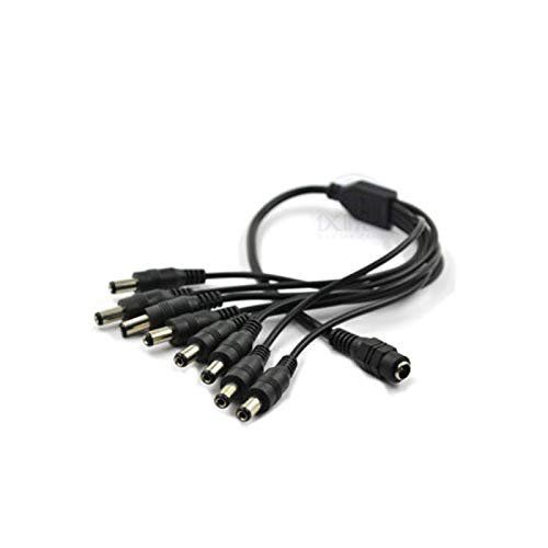 Davitu Electrical Equipments Supplies - 1 to 2 1to 3 1 to 5 1 to 8 5.5x2.1mm Female to Male Plug Adapter CCTV Camera LED Strip Light DC Power Splitter Cable - (Color: 1 To 3)