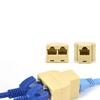 Davitu Electrical Equipments Supplies - RJ45 Ethernet Cable LAN Port 1 to 2 Socket Splitter RJ45 Splitter Connector CAT5 LAN Ethernet Splitter Adapter 8P8C Network view 3