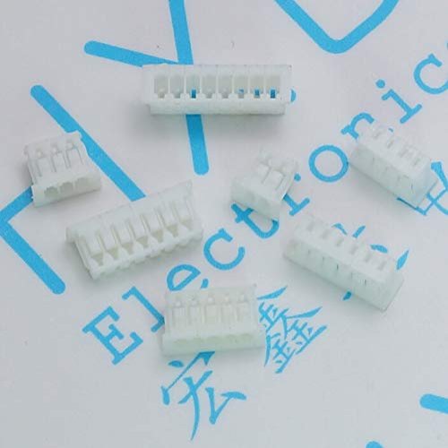 Davitu Electrical Equipments Supplies - 1.25mm Pitch Connector Housing Header 2P/3P/4P/5P/6P/7P/8P/9P/10P/11P Selectable - (Color: 12P 100pcs)