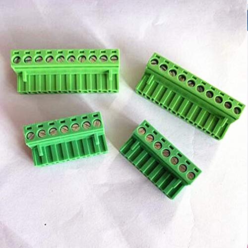 Davitu Electrical Equipments Supplies - 10pcs male 2EDG 5.08mm plug-in 2EDGRK5.08 plug green terminal 2p3p4p5p6p7p8p9p10p-24p wiring plug - (Pins: 14p)