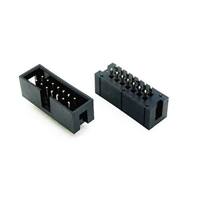 Davitu Electrical Equipments Supplies - 20 PCS 2.54 MM Simple And Easy Ox Horn Seat JTAG Socket ISP Interface DC 3 8 10 14 16 20 26 34 40 P - (Color: 16P)