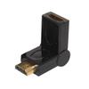 Davitu Electrical Equipments Supplies - ELEG-Cable-Tex HDMI SWIVEL CABLE ADAPTER RIGHT ANGLE 90-270 DEGREE M-F - (Color: Black) view 3