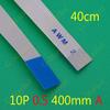 Davitu Electrical Equipments Supplies - 2-100pcs FFC FPC flat flexible cable 0.5mm pitch 10 pin 10PIN A Forward Length 400mm Width 5.5mm Ribbon Flex Cable - (Package: 20pcs) view 2