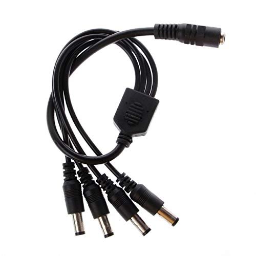 Davitu Electrical Equipments Supplies - 2018 1Female to 2/3/4/5 Male Plug 5.5x2.1mm Port 12V DC Power Adapter Splitter Cable W-store Oct31_A - (Color: 4)