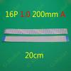 Davitu Electrical Equipments Supplies - 2-500pcs/lot FFC FPC flat flexible cable 1.0mm pitch 16 pin 16pin Forward Length 200mm Width 17mm Ribbon Flex Cable - (Color: 30pcs) view 2