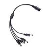 Davitu Electrical Equipments Supplies - 1DC Female To 4 Male Connector Wire Plug Power Cord Adapter Connector Cable Splitter For CCTV Camera Security And LED Strip HQ view 1