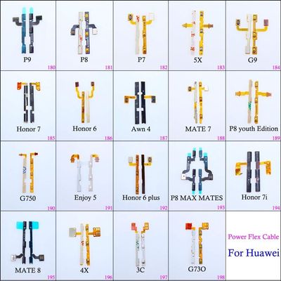 Davitu Electrical Equipments Supplies - cltgxdd Power ON OFF Volume Camera Key Button Switch Flex Cable For Huawei p8 P7 P9 5X G9 Honor7 6 Awn4 mate7 g750 enjoy5 4x 3c - (Color: 181-P8)