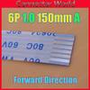 Davitu Electrical Equipments Supplies - 2-500PCS FFC FPC 6pin flat flexible cable 1.0mm pitch 6 pin Forward Length 150mm forward direction Ribbon 6p Flex Cable - (Color: 3pcs) view 2