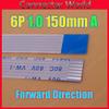 Davitu Electrical Equipments Supplies - 2-500PCS FFC FPC 6pin flat flexible cable 1.0mm pitch 6 pin Forward Length 150mm forward direction Ribbon 6p Flex Cable - (Color: 3pcs) view 3
