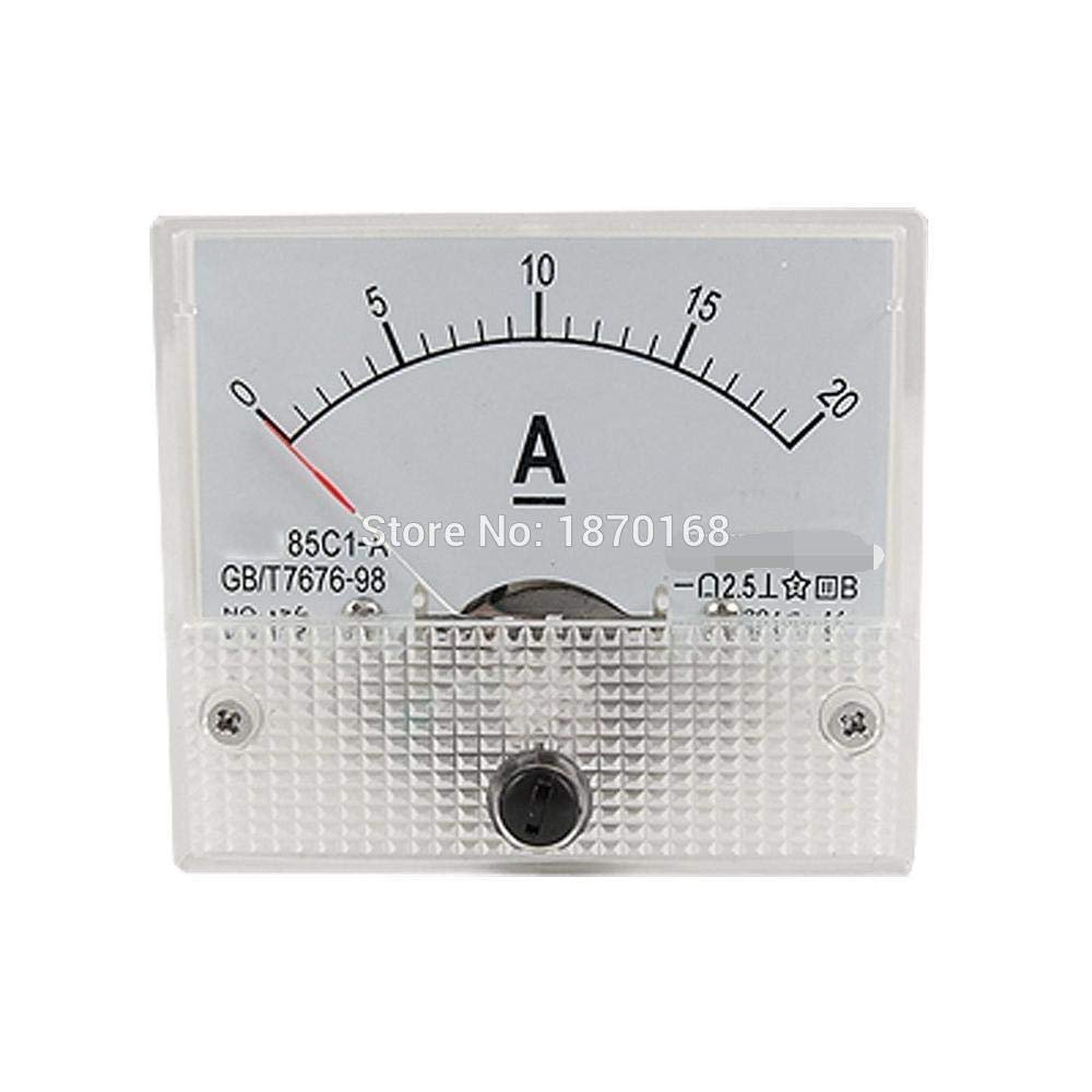 Davitu Electrical Equipments Supplies - DC Analog Meter Panel 20A AMP Current Ammeters 85C1 0-20A Gauge