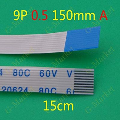 Davitu Electrical Equipments Supplies - 2-500pcs/lot FFC FPC flat flexible cable 9PIN 0.5mm pitch 9 pin Forward Length 150mm Width 5mm Ribbon Flex Cable - (Color: 200pcs)