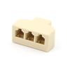 Davitu Electrical Equipments Supplies - 1PCS 1 M To 3 F RJ-11 6P4C Phone Jack Splitter 6P4C RJ11 Telephone Splitter 3 Way Adapter view 4