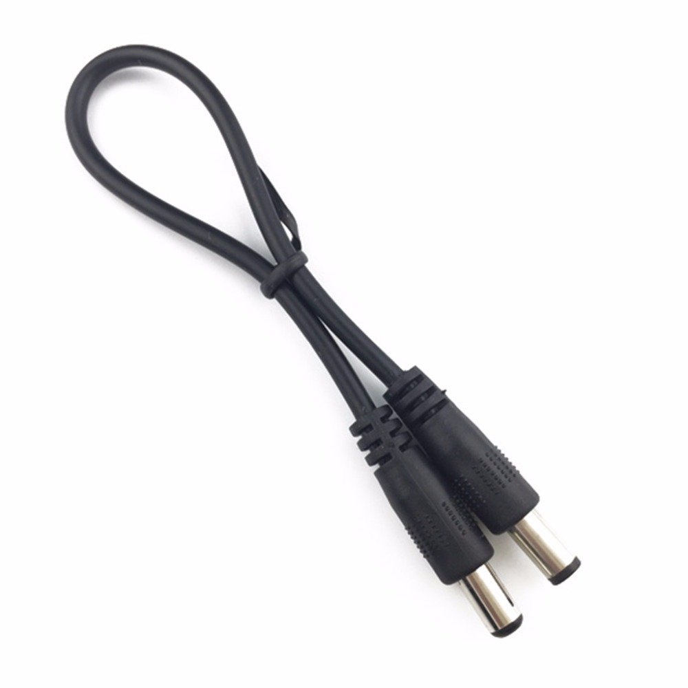 Davitu Electrical Equipments Supplies - DC Power Plug 5.5 x 2.1mm Male To 5.5 x 2.1mm Male CCTV Adapter Connector Cable L15 - (Color: 100mm)