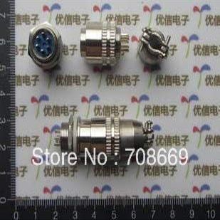 Davitu Electrical Equipments Supplies - 5PCS Cable lugs, WEIPU,XS12-6P , XS Series air plugs,cable fittings, cable connectors