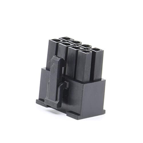 Davitu Electrical Equipments Supplies - 8P Molex black 4.2mm connector plug 5557 male plastic shell computer ATX power car - (Pins: 14P)