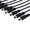 Davitu Electrical Equipments Supplies - 5Pair 12V DC Connectors Male Female 2.1mm x 5.5mm Power Pigtails Adapter Plug jack Wire cable for CCTV Security Camera LED Strip view 2