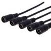 Davitu Electrical Equipments Supplies - 5Pair 12V DC Connectors Male Female 2.1mm x 5.5mm Power Pigtails Adapter Plug jack Wire cable for CCTV Security Camera LED Strip view 3