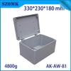 Davitu Electrical Equipments Supplies - Aluminum Waterproof Connectors Distribution Box for Electronics Diy Design Weatherproof Project Case 330x230x180mm Outdoor Use - (Color: A2) view 3