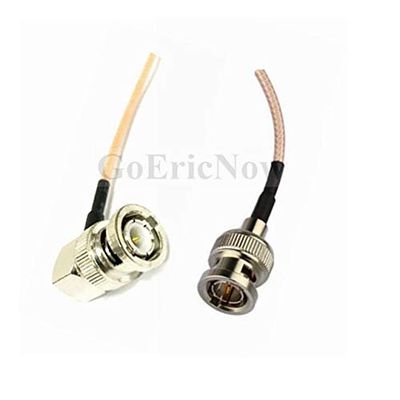 Davitu Electrical Equipments Supplies - 5 pcs HD SDI Video Cable Right Angle BNC Male to Male/Female RG179 for BMCC VIDEO OUT Camera Cable Connector (15cm,30cm,50cm) - (Color: 4, Pins: 30cm)