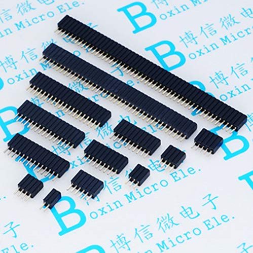 Davitu Electrical Equipments Supplies - 10PCS 1.27mm single row mother/mother row spacing 1.27 / straight row mother 1 * 3/4/5/6/7/8/9/10/12P-40P - (Color: 1 x 3P female)