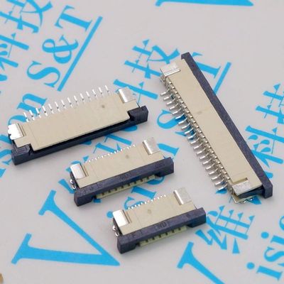 Davitu Electrical Equipments Supplies - FFC flexible flat cable connector FPC 1.0mm Pull-down 4P/5P/6P/7P/8P/10P/12P/14P/15/16/18/20/22/24/26/30P access drawer-row seat - (Color: 10P 100pcs)