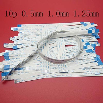 Davitu Electrical Equipments Supplies - 10PCS FFC FPC flat flexible cable 10P / pitch 0.5mm 1.0mm 1.25mm / length 100/150 /200/210 /250/400/mm. - (Pins: 10p 1.25mm 210mm A)
