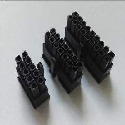 Davitu Electrical Equipments Supplies - 5557 4.2mm 2P 4P 6P 8P 10P 12P 14P 16P 18P 20P 24P black male plug plastic shell for computer power connectors Housing - (Color: 2x4P)