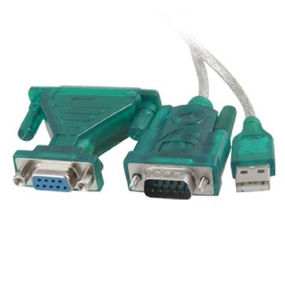 Davitu Electrical Equipments Supplies - 2015 1M USB to RS232 Serial 9 Pin Adapter Cable w DB9 Female to DB25 Male Connector