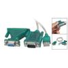 Davitu Electrical Equipments Supplies - 2015 1M USB to RS232 Serial 9 Pin Adapter Cable w DB9 Female to DB25 Male Connector view 2