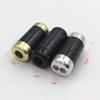 Davitu Electrical Equipments Supplies - 2Pcs HiFi Carbon Fiber Pants Boot Y Splitter 1 to 2 Speaker RCA Cable Audio DIY Earphone Wire Connector Black Gold Silver - (Color: Gold) view 3