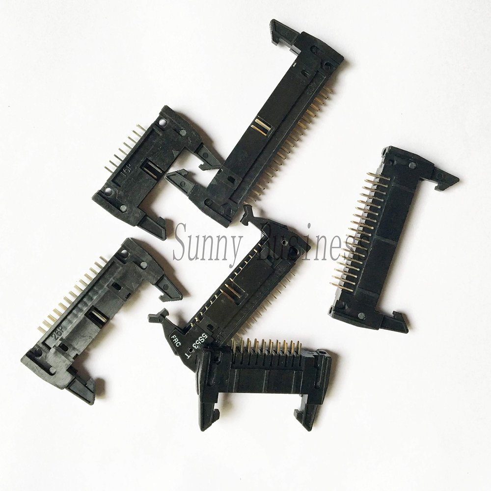 Davitu Electrical Equipments Supplies - 16/20/26/30/34/40 Pin Double Row Male 2.54 Breakable Pin Header Connector Strip - (Color: DC 16P)