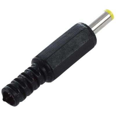 Davitu Electrical Equipments Supplies - HHTL-6Pcs Plastic Cable Guard 4.0 x 1.7mm Male DC Power Plugs Connectors - (Color: Black)