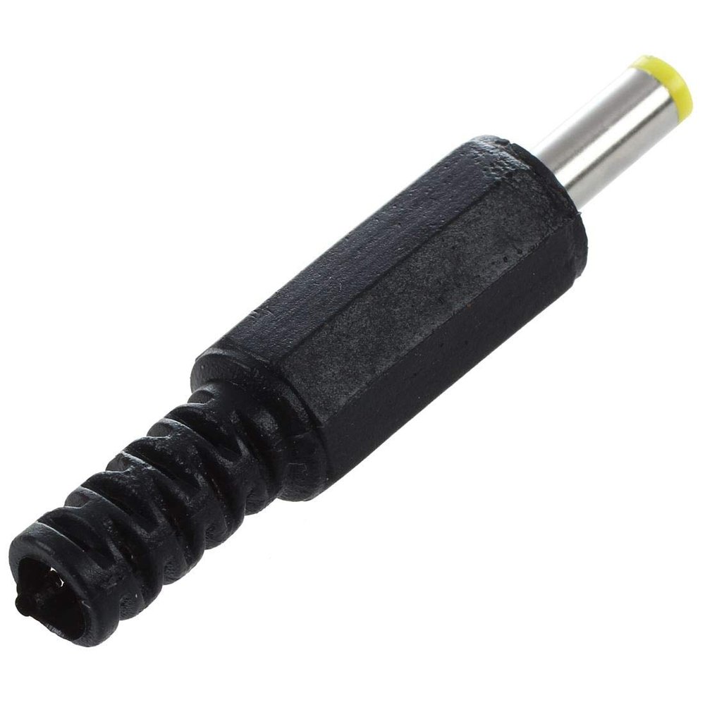 Davitu Electrical Equipments Supplies - HHTL-6Pcs Plastic Cable Guard 4.0 x 1.7mm Male DC Power Plugs Connectors - (Color: Black)