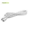 Davitu Electrical Equipments Supplies - 100pcs 1M 5.5x2.1mm DC 12V Power Extension Cable Adapter Black White For CCTV Camera Home Security LED Strip Light - (Color: White) view 2