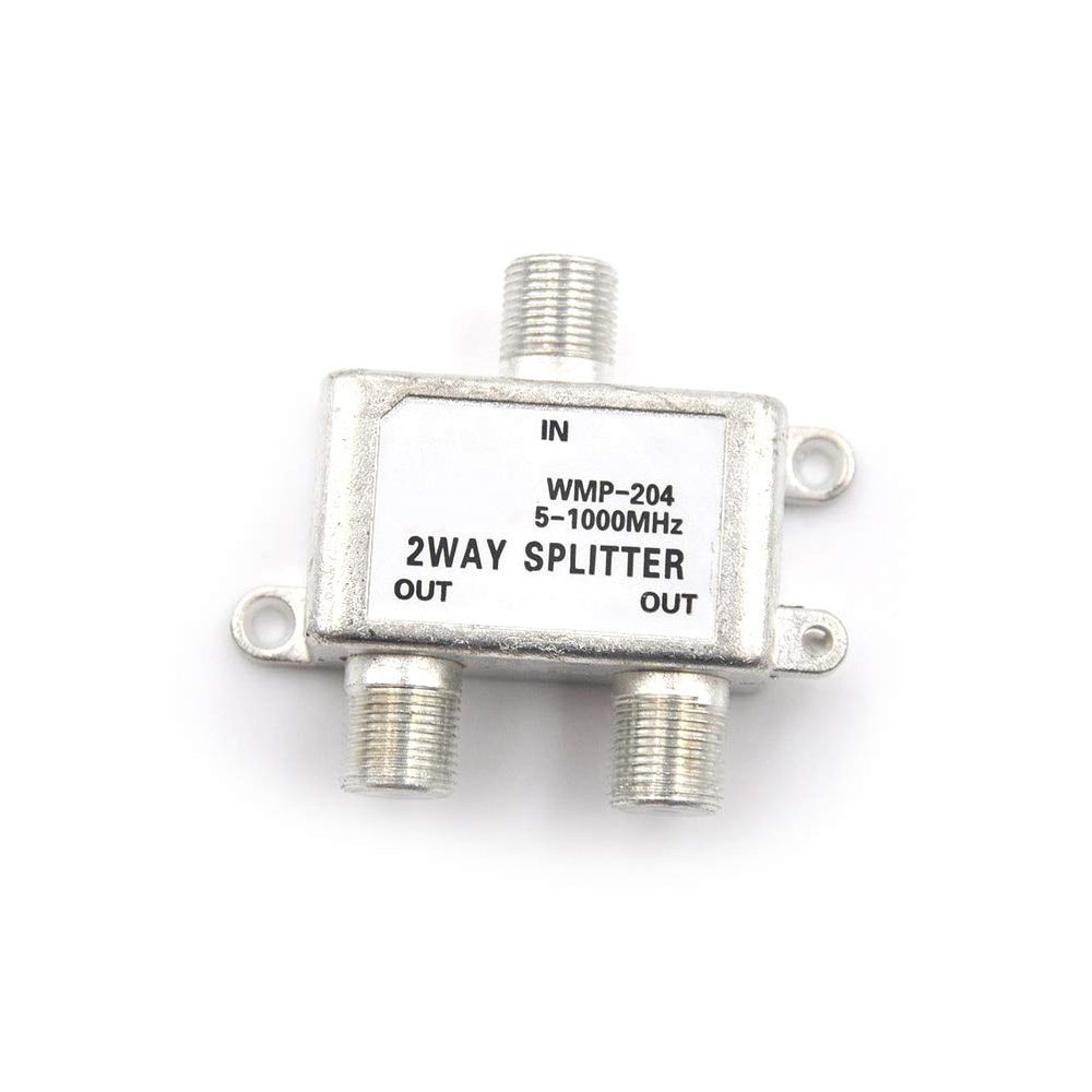 Davitu Electrical Equipments Supplies - 1PCS 2-Way HD Digital Coax Cable Splitter Bi-Directional MoCA 5-1000 MHz Connector Satellite TV Receiver Designed for SATV/CATV