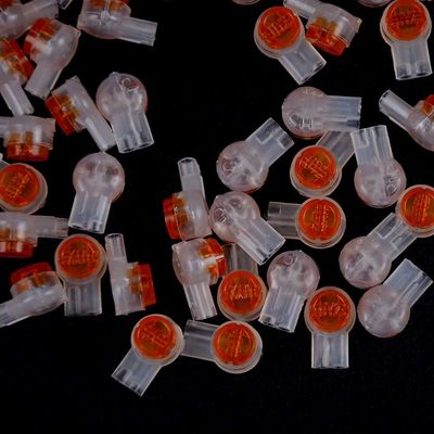 Davitu Electrical Equipments Supplies - 100Pcs UY2 K2 Connector Grease Filling Butt Wire Line Terminal For Telephone Network Line Connection