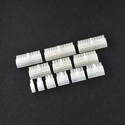 Davitu Electrical Equipments Supplies - 10pcs/lot 4.2mm 5557 5557-R Automotive wiring harness connector male 2-12 pin for PC/computer graphics card PCI-E ATX Power - (Pins: 2x12P)