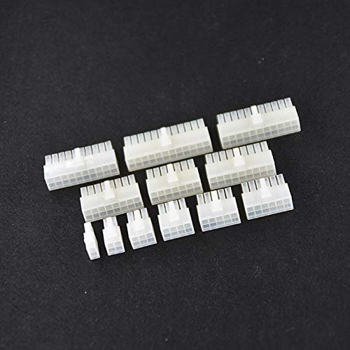 Davitu Electrical Equipments Supplies - 10pcs/lot 4.2mm 5557 5557-R Automotive wiring harness connector male 2-12 pin for PC/computer graphics card PCI-E ATX Power - (Pins: 2x12P)