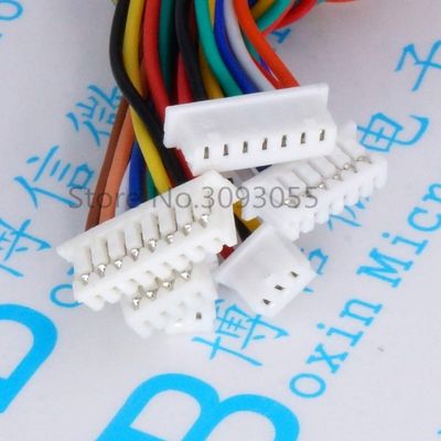 Davitu Electrical Equipments Supplies - 10PCS Single End SH Pitch 1.25mm 15cm 28AWG (0.36cm) Micro Wire To Board Connector 2P 3P 4P 5P 6P 7P 8P Single head - (Color: 4P)