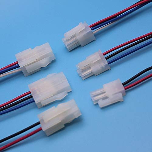 Davitu Electrical Equipments Supplies - 5557/5559 4.2mm Male Female connector connecting wire for computer car 2p 3p 4p 6p 7p 10p 12p 14p 16p 20p 30 - (Pins: 2x3P one set)