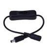 Davitu Electrical Equipments Supplies - 30cm Male to Female Mini Switch Connector 12V/24V DC Power Adapter for Single Color LED Strip - (Color: Black) view 1