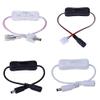 Davitu Electrical Equipments Supplies - 30cm Male to Female Mini Switch Connector 12V/24V DC Power Adapter for Single Color LED Strip - (Color: Black) view 2