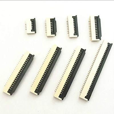 Davitu Electrical Equipments Supplies - 10Pcs 1.0MM FPC Connector Socket Clamshell Bottom Contact Type 4P 6P 8P 10P 12P 14P 16P 18P 20P 24P 26P 30P - (Color: 10Pcs 8Pin)